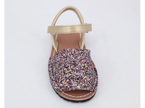 MENORQUINA PIEL CON GLITTER