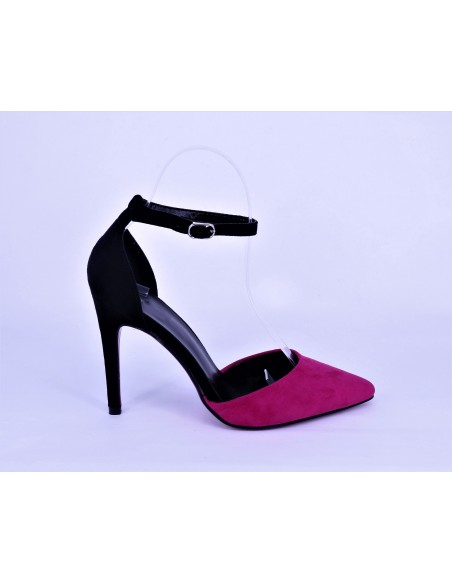 STILETTO CON PULSERA AL TOBILLO, TACÓN 10 APROX. Talla 38 Color PINK