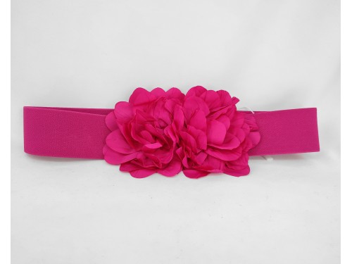 CINTURON ELÁSTICO CON FLORES PARA FIESTA.