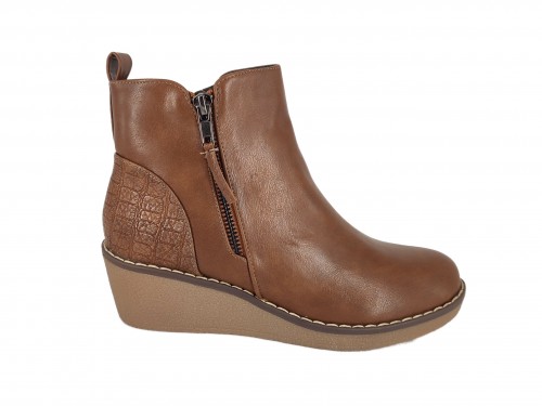 BOTIN DE POLIPIEL CON CUÑA DE 5 CM. 2