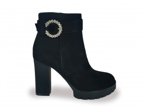 BOTÍN PARA FIESTA CON TACÓN CUADRADO Y PLATAFORMA. 2