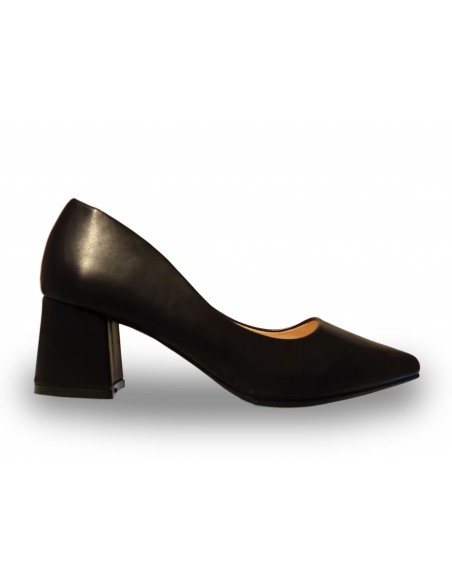ZAPATO DE SALON TAC N CUADRADO. Talla 36 Color BLACK