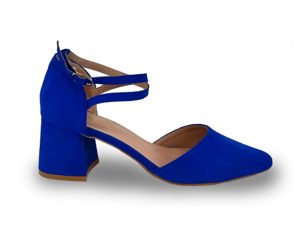 STILETTO VESTIR, TACÓN BAJO Talla 37 Color BLUE