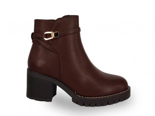 BOTÍN DE POLIPIEL TACÓN CUADRADO. 2