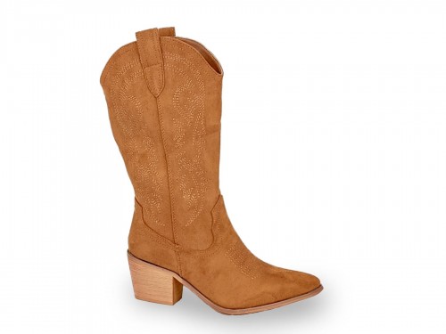 BOTA CAMPERA DE ANTELINA CON GRABADOS. 2