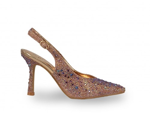 STILETTO DE FIESTA DESTALONADO CON CRISTALES. 2