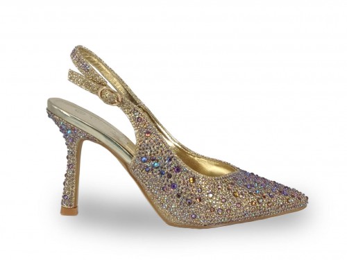 STILETTO DE FIESTA DESTALONADO CON CRISTALES. 2