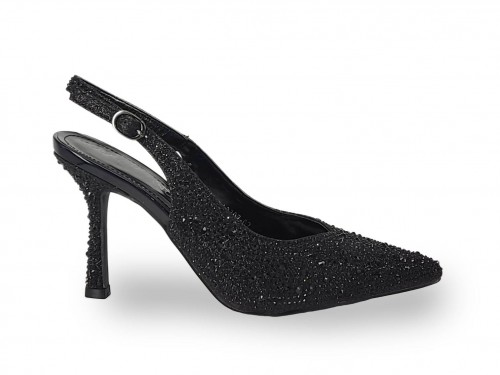 STILETTO DE FIESTA DESTALONADO CON CRISTALES. 2