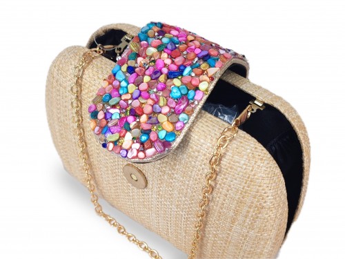 CLUTCH EFECTO TELA SACO 2