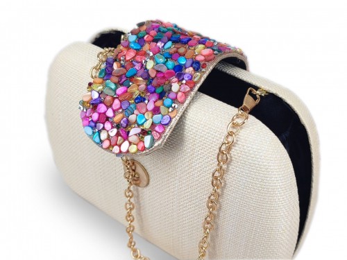 CLUTCH EFECTO TELA SACO 2