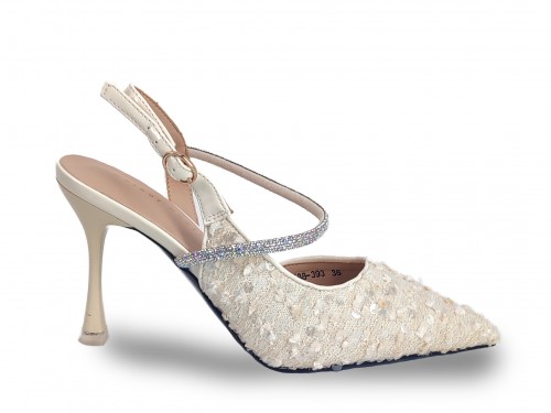 STILETTO PARA FIESTA CON LENTEJUELAS Y STRASS. 2