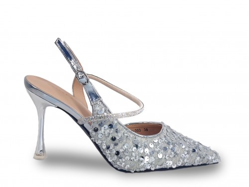 STILETTO PARA FIESTA CON LENTEJUELAS Y STRASS. 2
