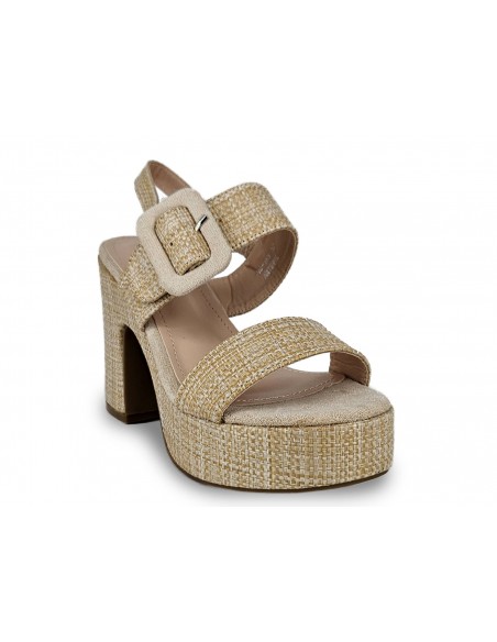 SANDALIA VESTIR CASUAL CON PLATAFORMA.