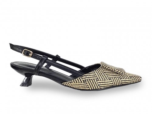 STILETTO DESTALONADO TACÓN BAJO. 2