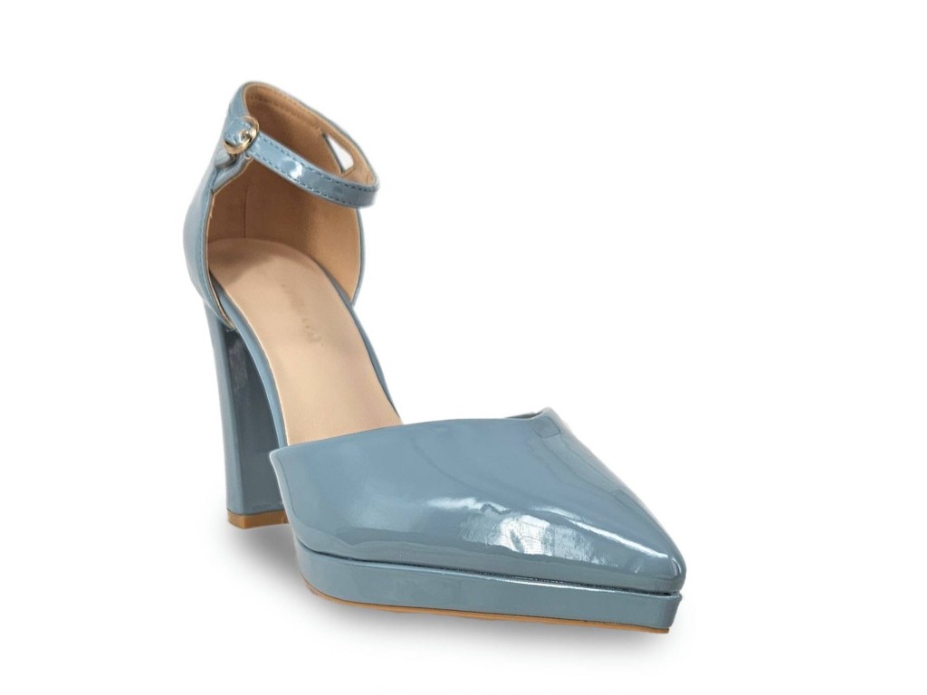 STILETTO ACHAROLADO CON PLATAFORMA.