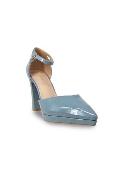 STILETTO ACHAROLADO CON PLATAFORMA.