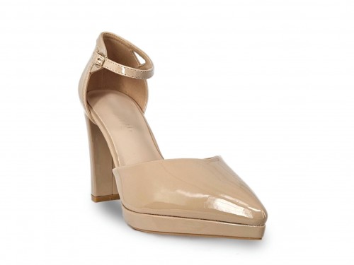 STILETTO ACHAROLADO CON PLATAFORMA.