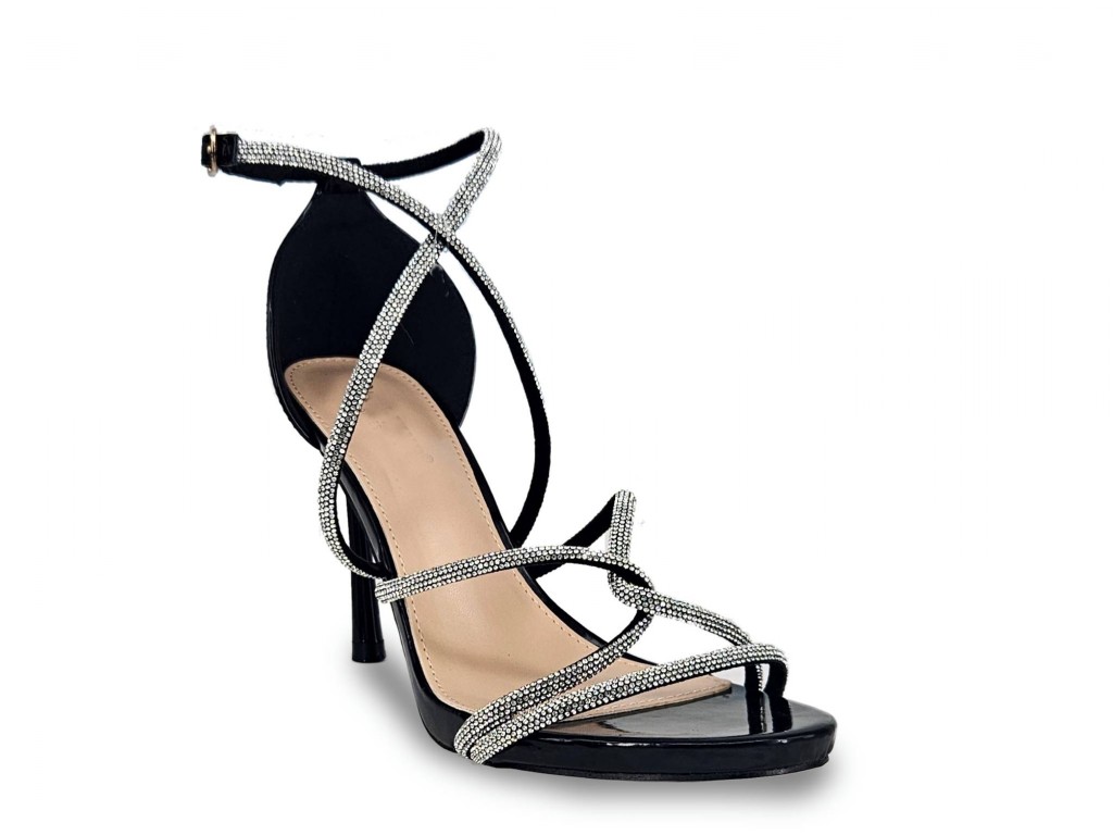 SANDALIA FIESTA CON STRASS.