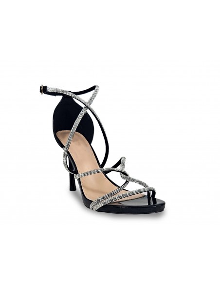 SANDALIA FIESTA CON STRASS.