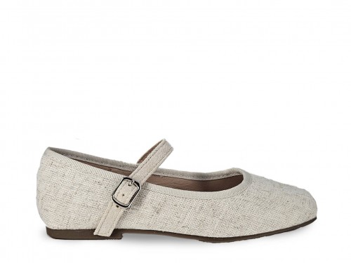 MERCEDITAS NIÑA TELA TIPO YUTE. 2