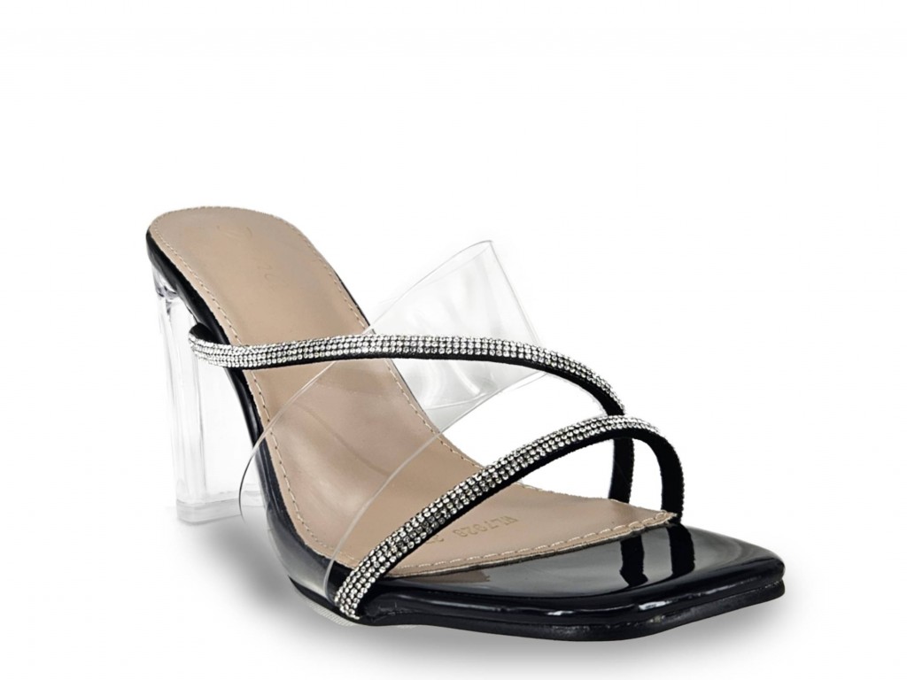 ZUECO TACÓN TRANSPARENTE.