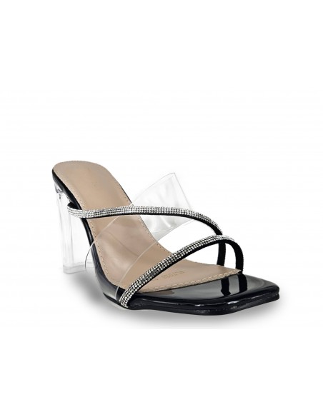 ZUECO TACÓN TRANSPARENTE.