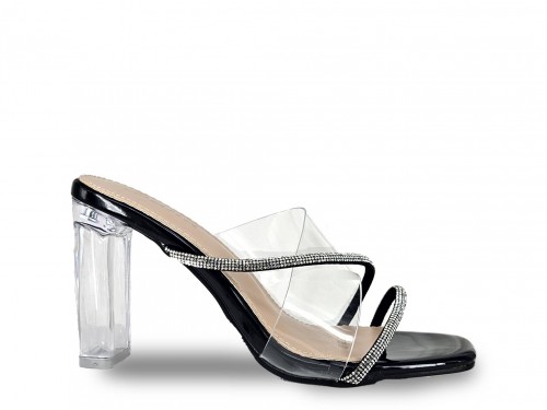 ZUECO TACÓN TRANSPARENTE. 2