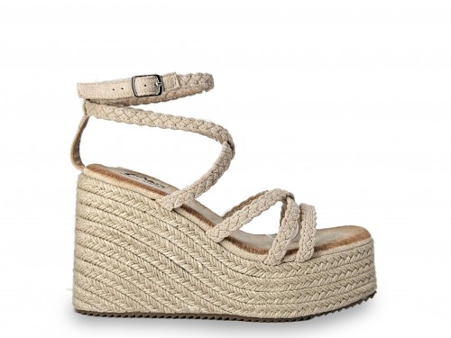SANDALIA CUÑA DE ESPARTO. 2